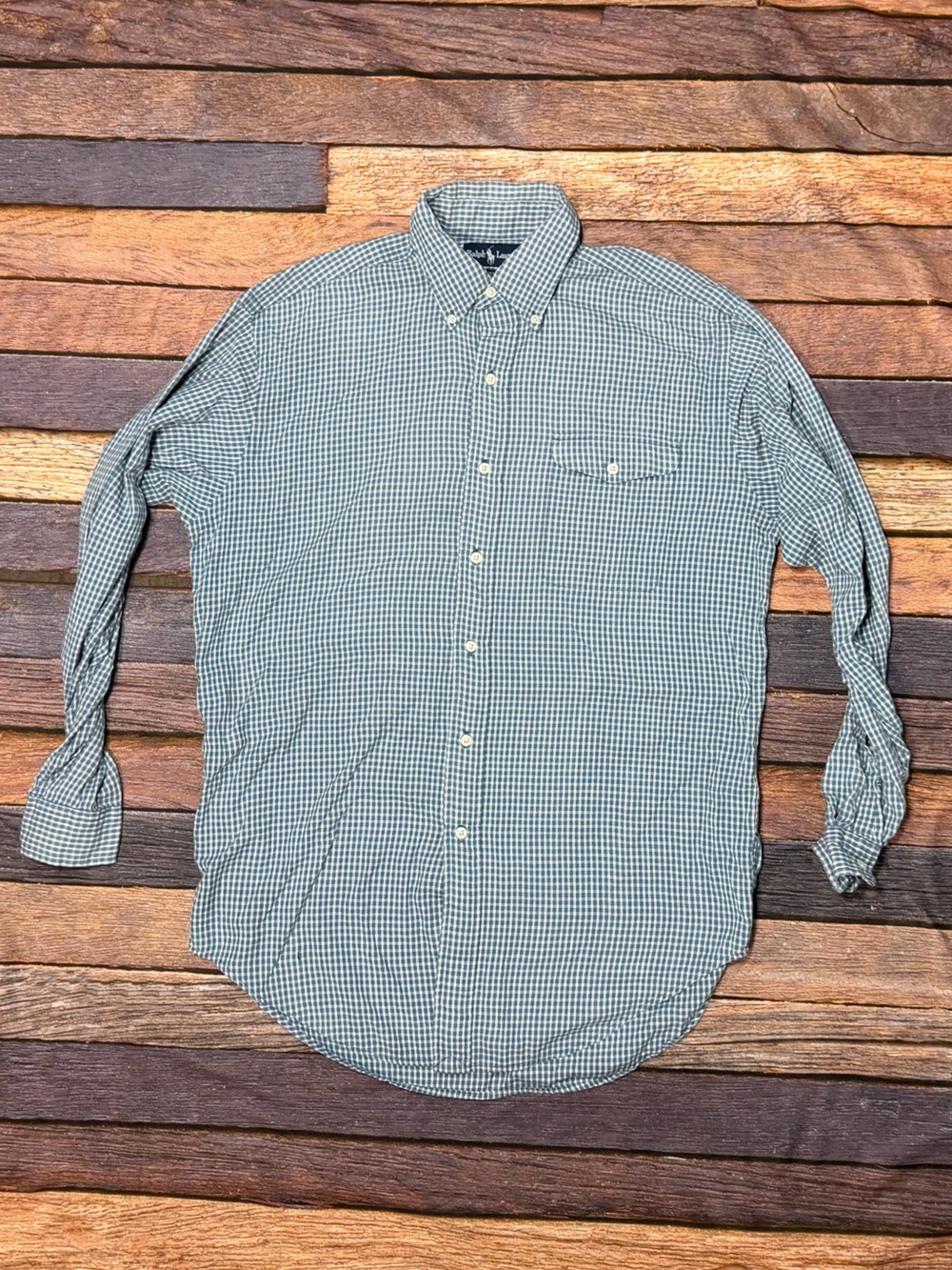 Polo Ralph Lauren Creek Check Button Down Mens Drees Shirt
